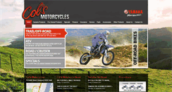 Desktop Screenshot of colsmotorcycles.com.au
