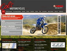 Tablet Screenshot of colsmotorcycles.com.au